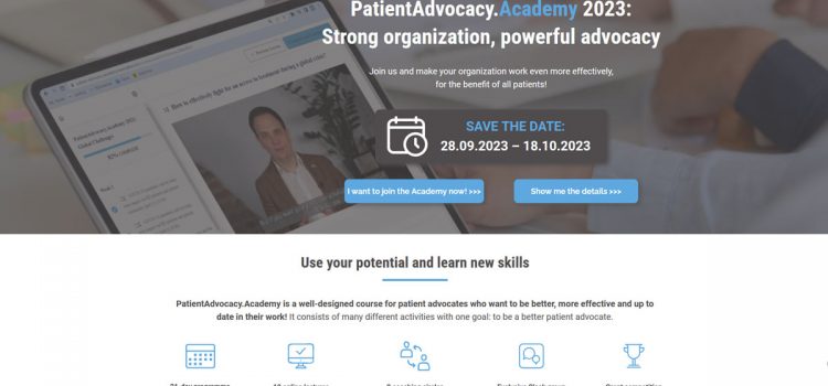 Sodelovanje in zmaga na Patient Advocacy Academy 2023